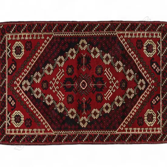 Wool and cotton flatweave rug,